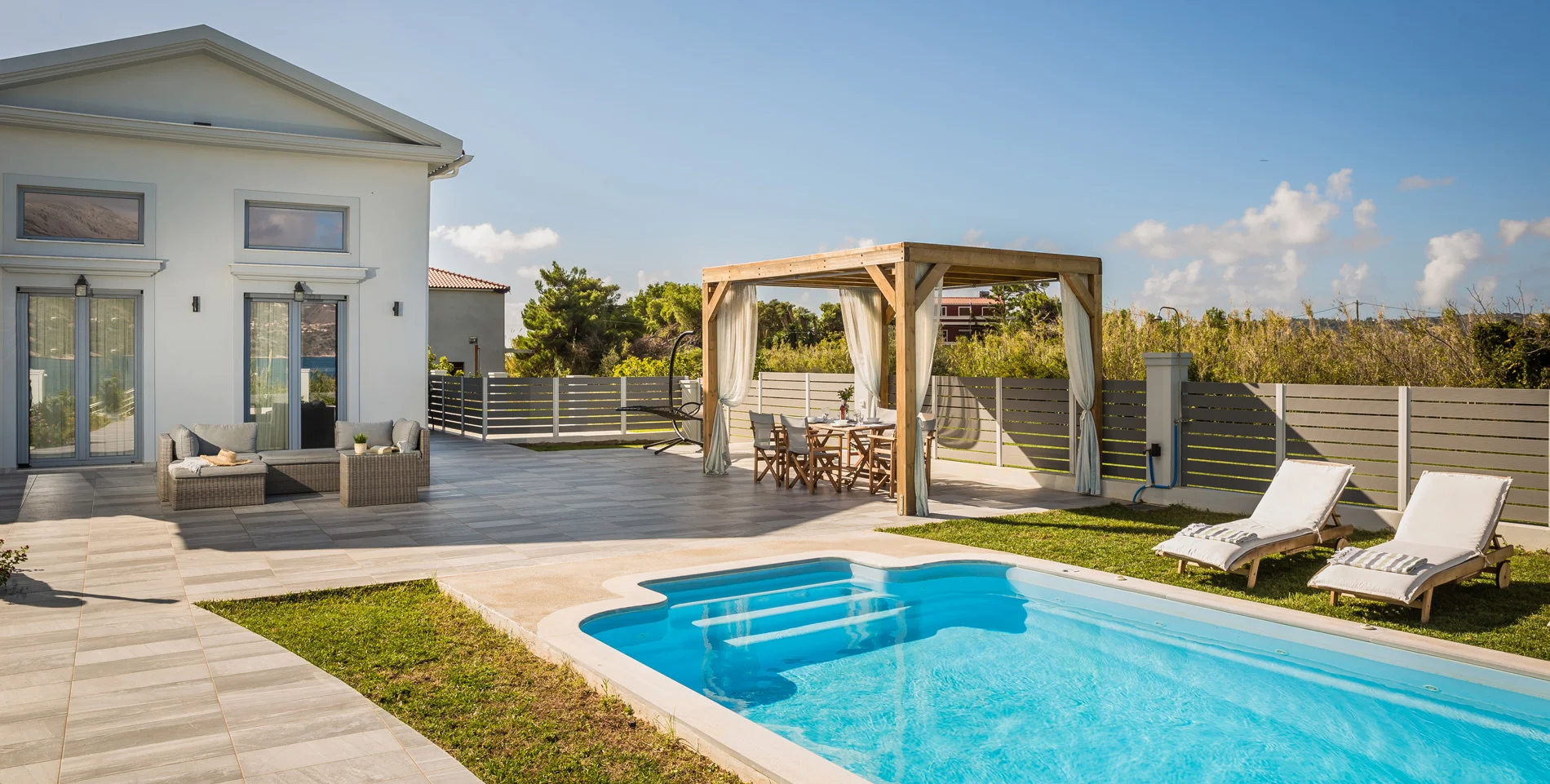 Seafront villa Kefalonia near Saint Theodore Lighthouse